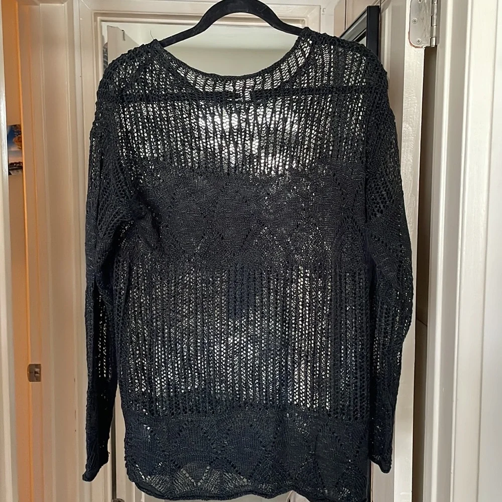 Black Crochet Women’s Cover-Up